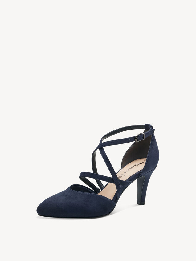tamaris damen pumps dunkelblau