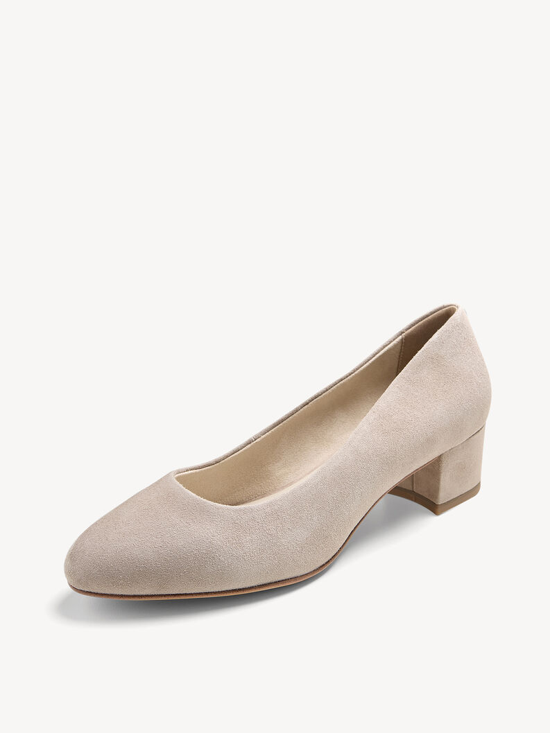 Lederpumps - beige, TAUPE, hi-res