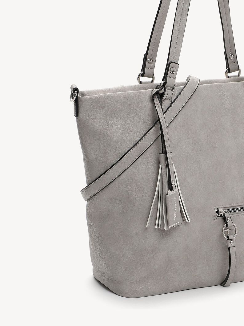 Shopping bag - grey, lightgrey, hi-res