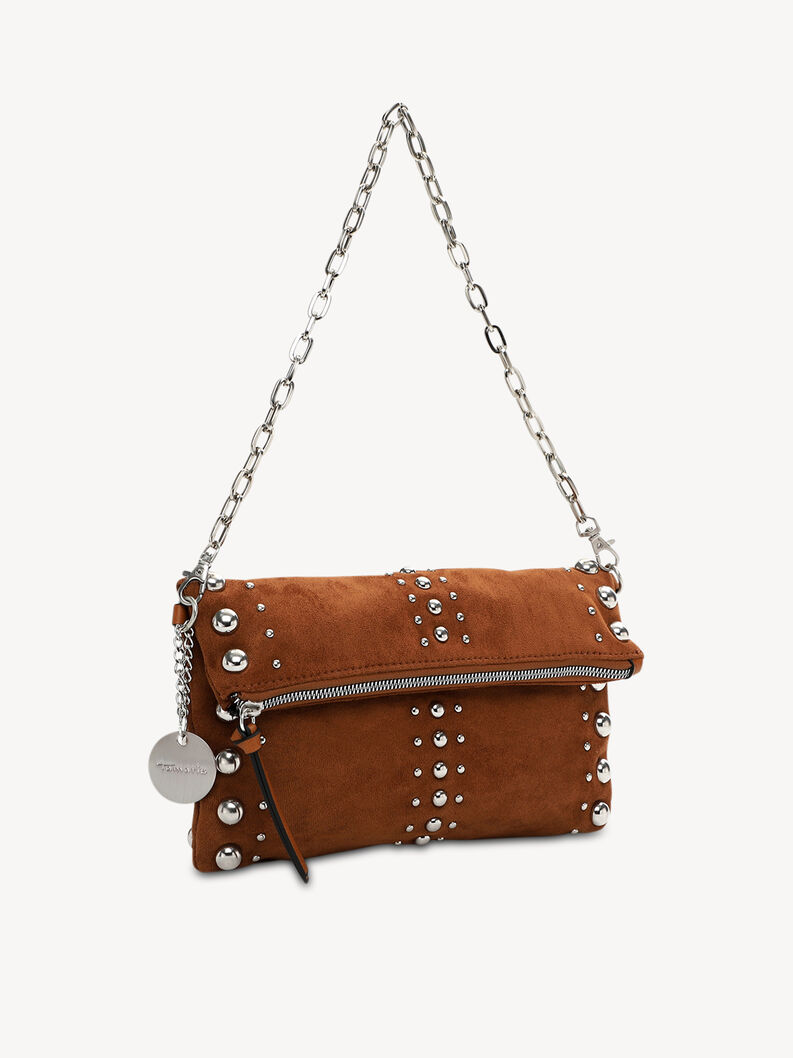 Skuldertaske - brun, COGNAC, hi-res