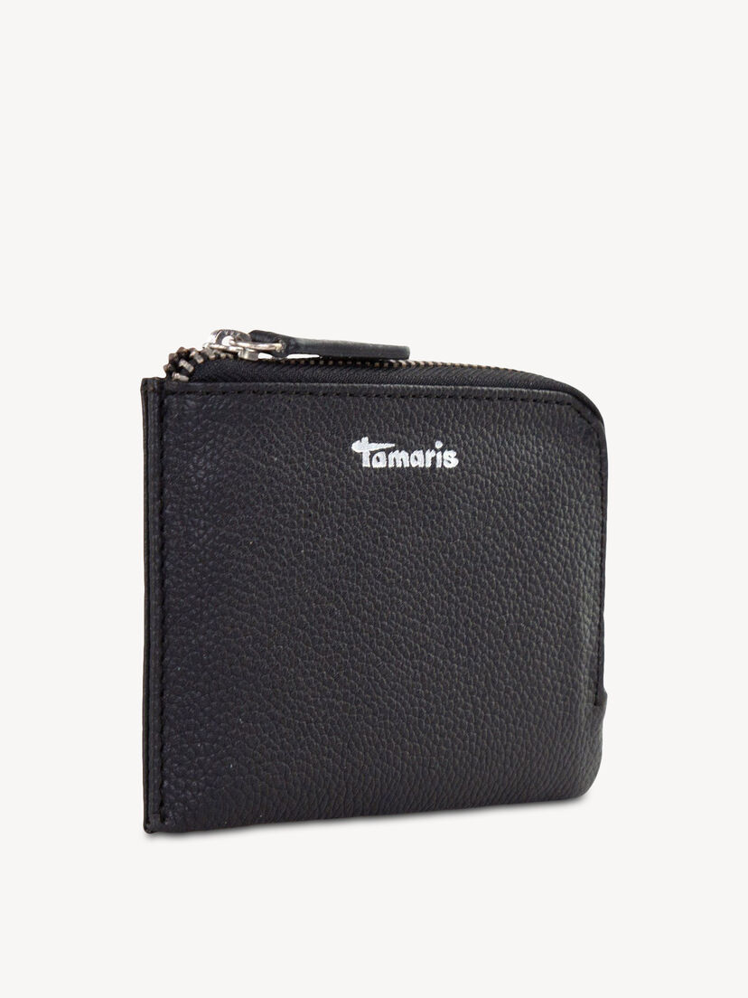 Leren Kreditkartenetui - zwart, black, hi-res