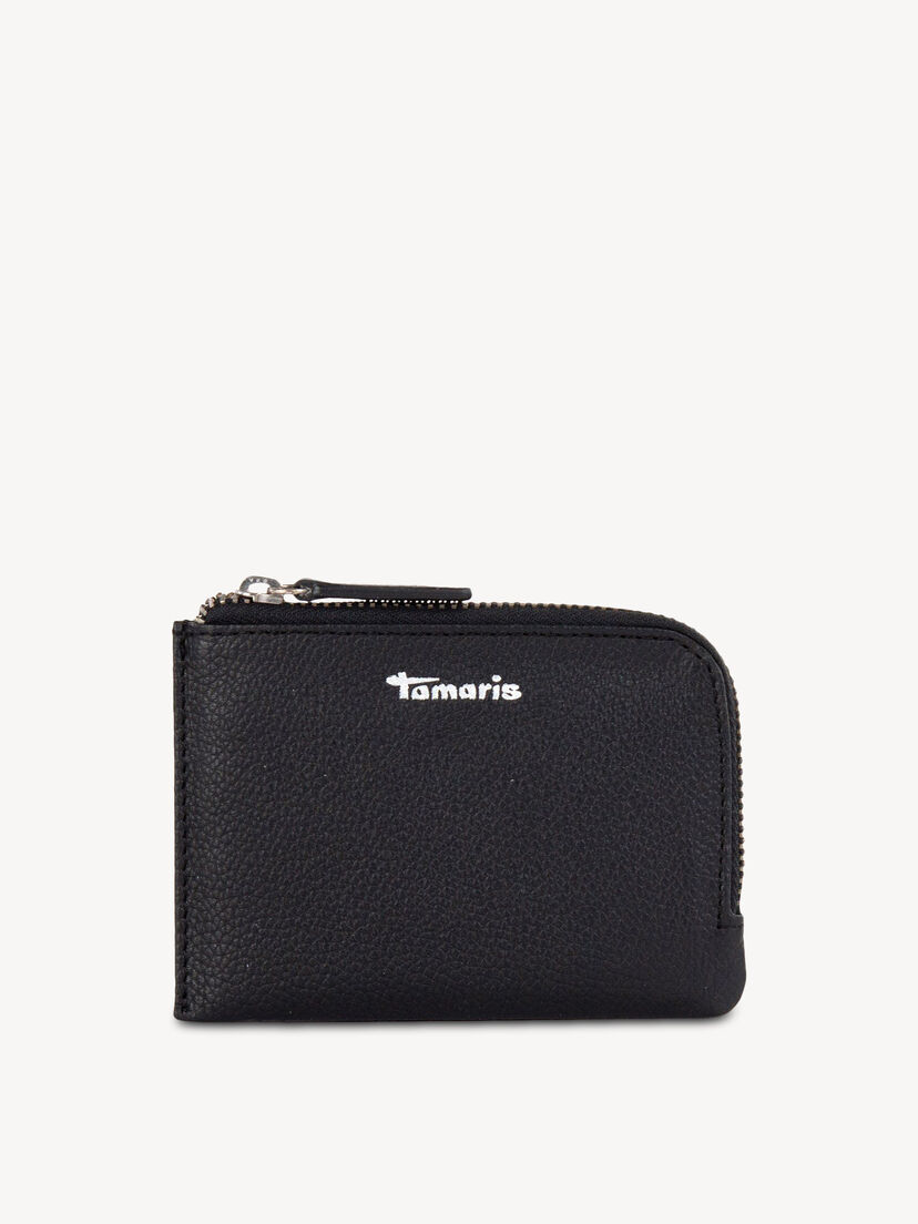 Leren Kreditkartenetui - zwart, black, hi-res