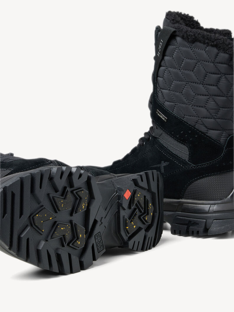 Lederwanderschuh - schwarz Warmfutter, BLACK, hi-res