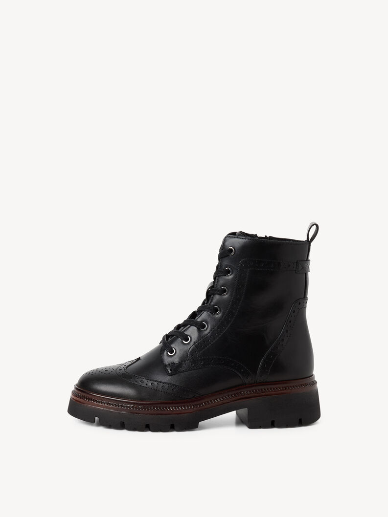 Leather Bootie - black, BLACK LEATHER, hi-res