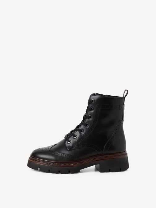 Bootie, BLACK LEATHER, hi-res