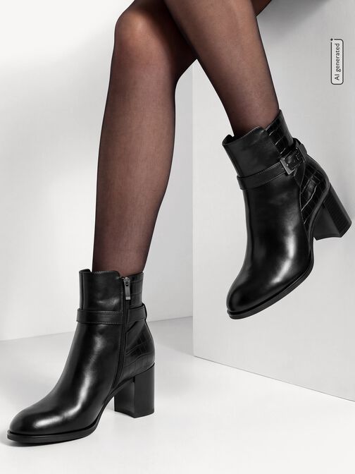 Bootie, BLACK, hi-res