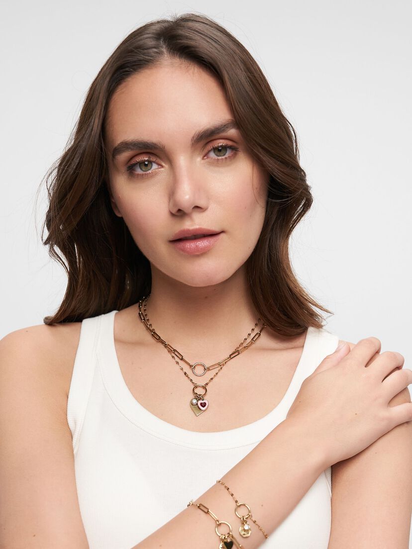 Halskettinge - goud, goud, hi-res