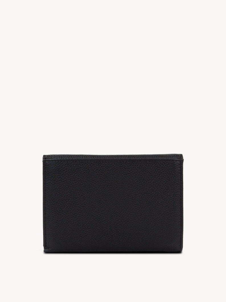 Leather Wallet - black, black, hi-res