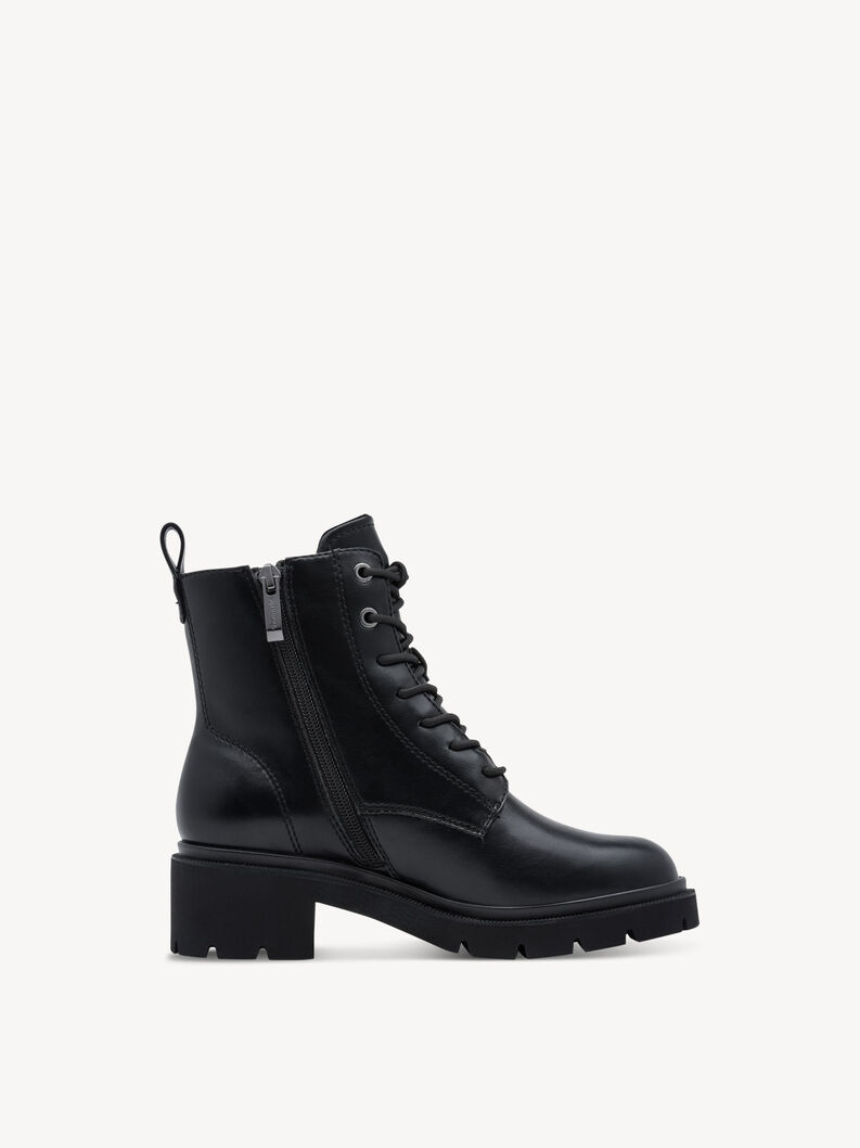 Enkellaarsje - zwart, BLACK, hi-res
