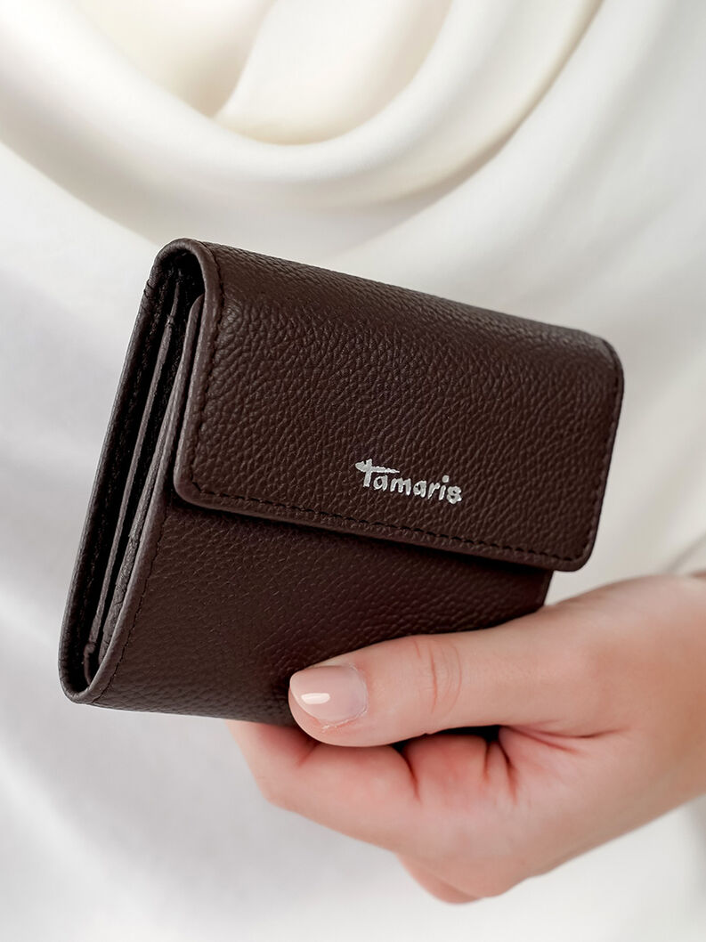 Leather Wallet - brown, brown, hi-res