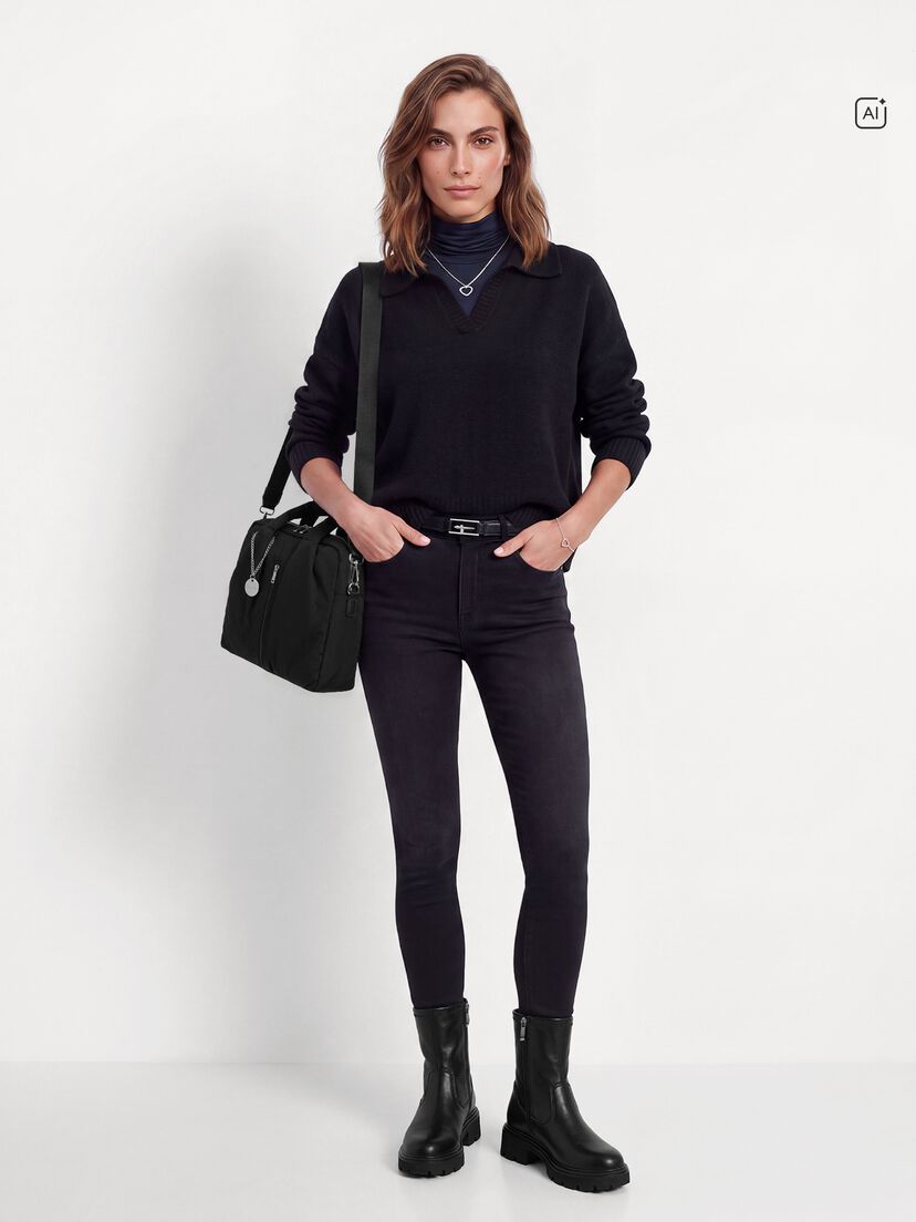 Enkellaarsje, BLACK, hi-res
