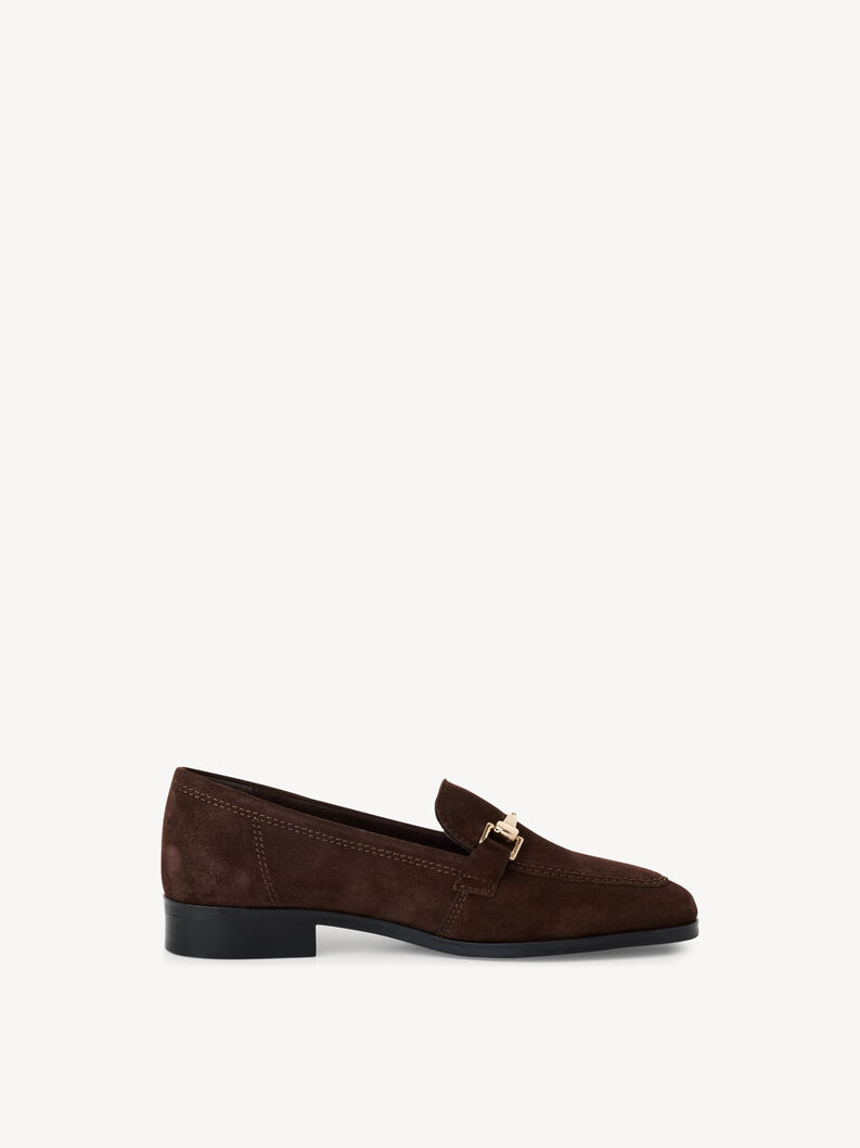 Slipper en cuir - marron, MOCCA, hi-res