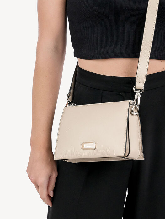 Schoudertas, beige, hi-res