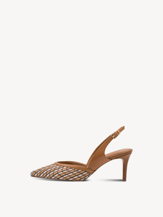 Slingpumps, COGNAC COMB, hi-res
