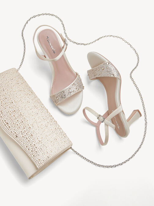 Clutch bag, champagner, hi-res