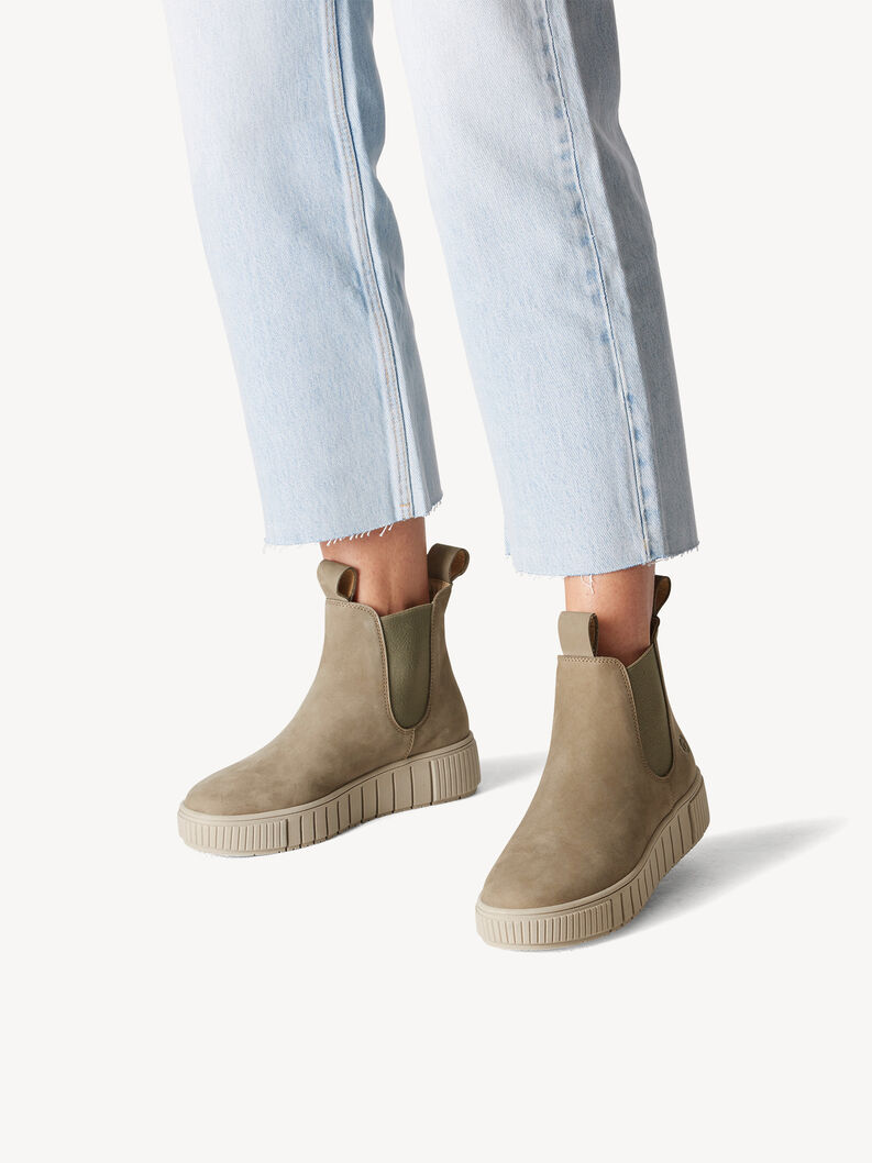 Leder Chelsea Boot - grün, SAGE, hi-res