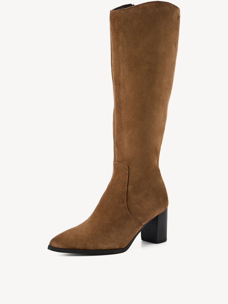 Leather Boots - brown, BROWN, hi-res