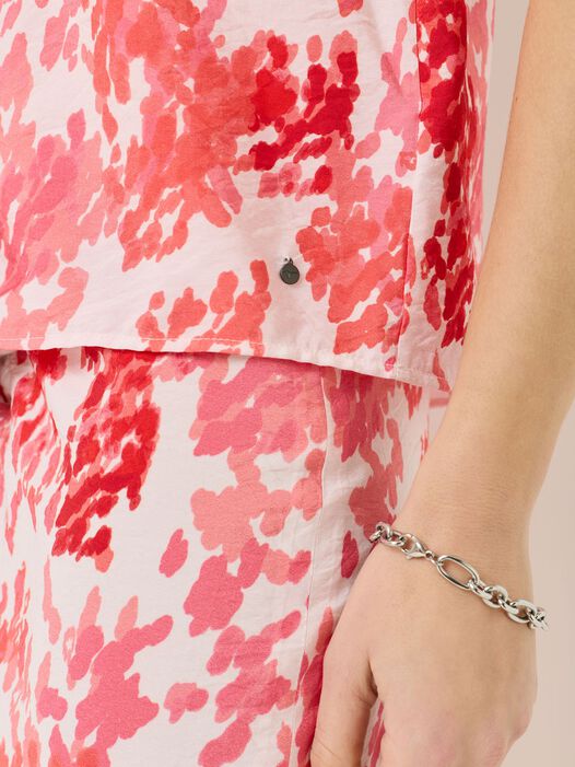 Blouse, Pink Lemonade Animal AOP, hi-res