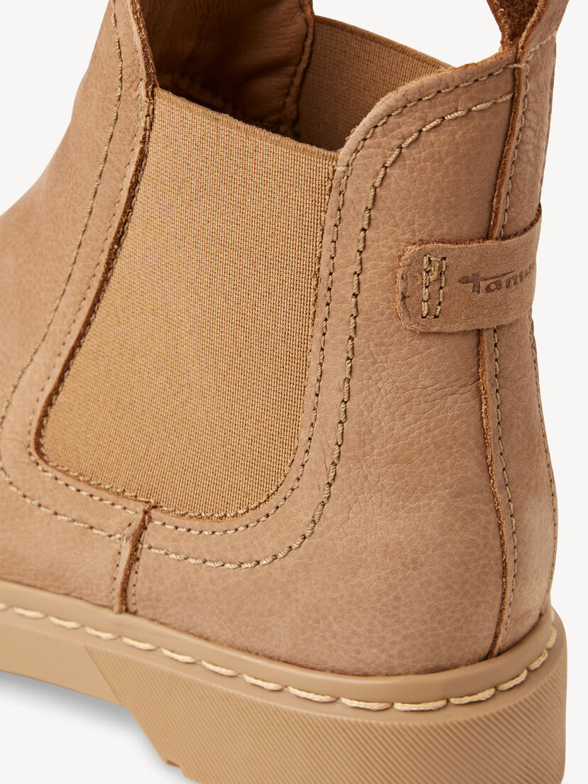 Leren Chelseaboot - beige, BEIGE NUBUC, hi-res