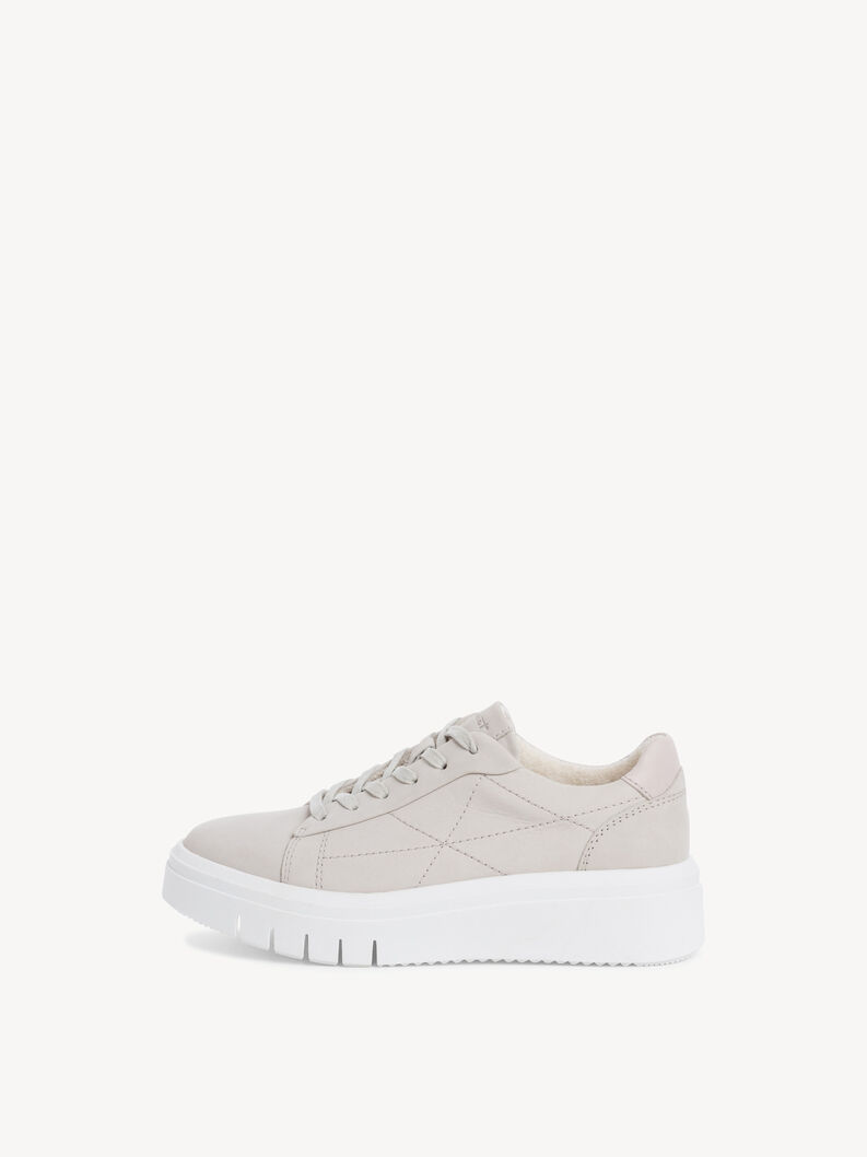 Leather Sneaker - white, OFFWHITE, hi-res