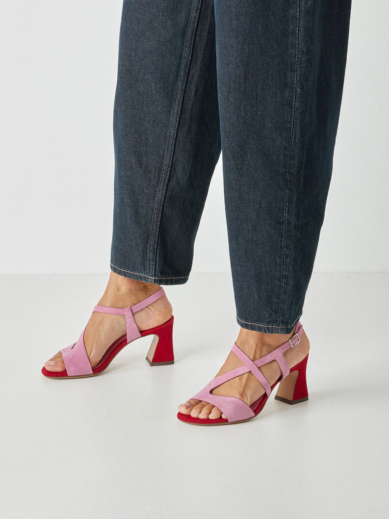 Sandale &agrave; talon, ROSE COMB, hi-res