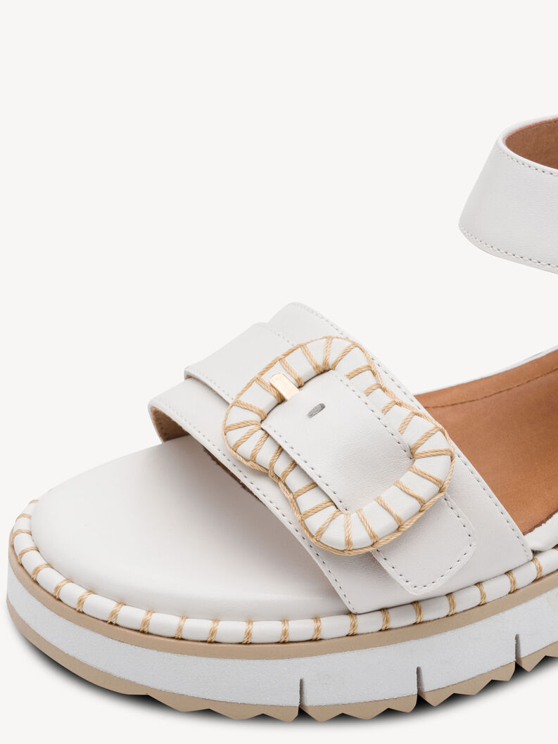 Heeled sandal, WHITE, hi-res