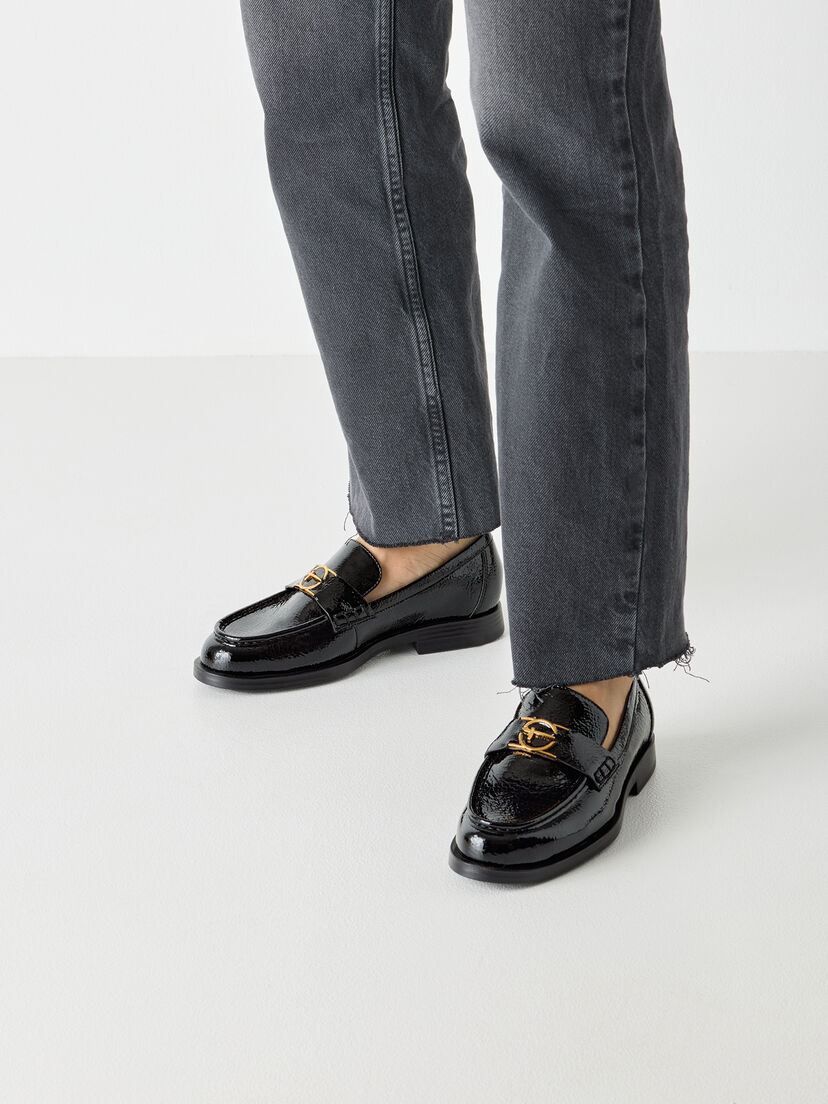 Instappers - zwart, BLACK PATENT, hi-res