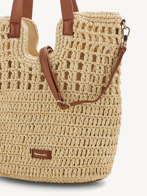 Shopping bag, beige, hi-res
