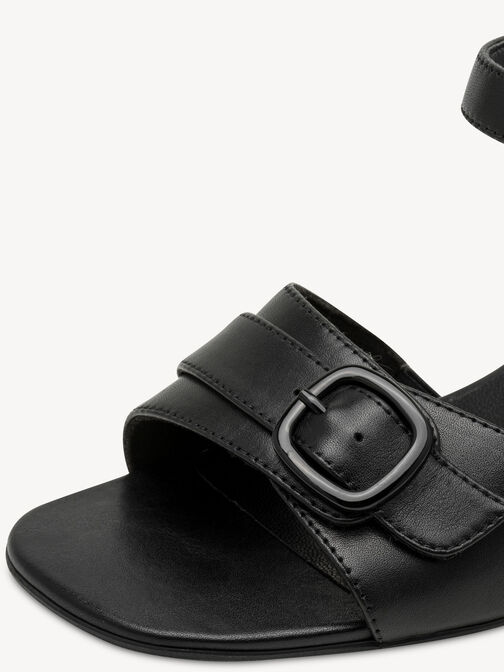 Heeled sandal, BLACK NAPPA, hi-res