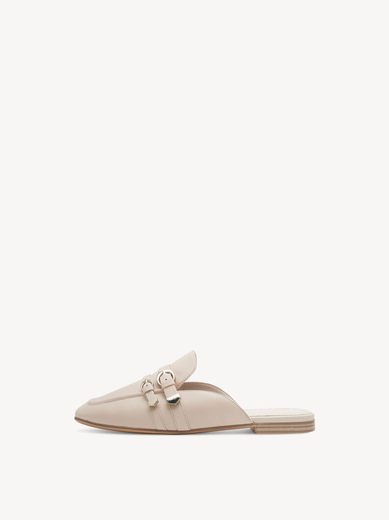 Ledersandalette - beige, IVORY LEATHER, hi-res
