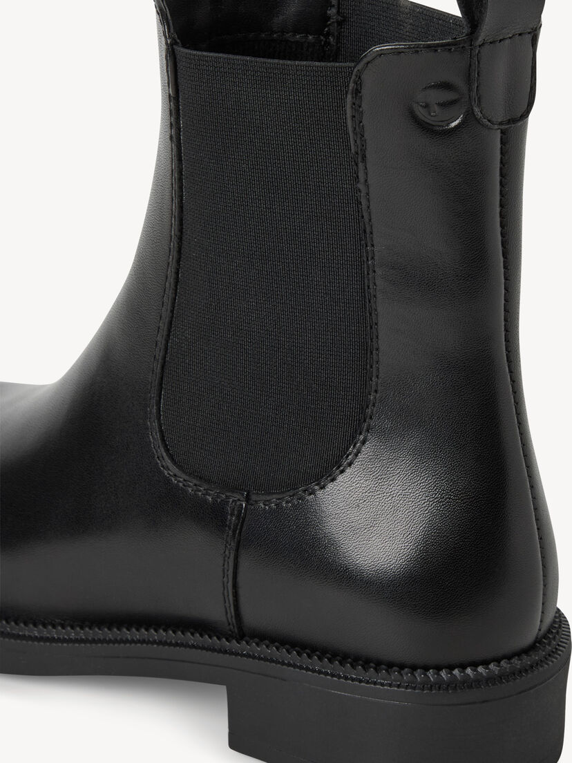 Leren Chelseaboot - zwart, BLACK, hi-res