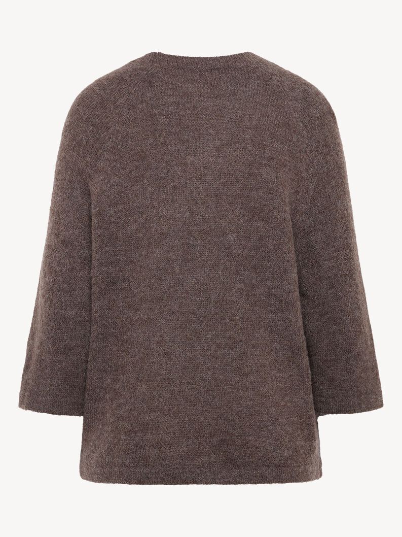 Strickpullover - braun, Mid Brown Melange, hi-res