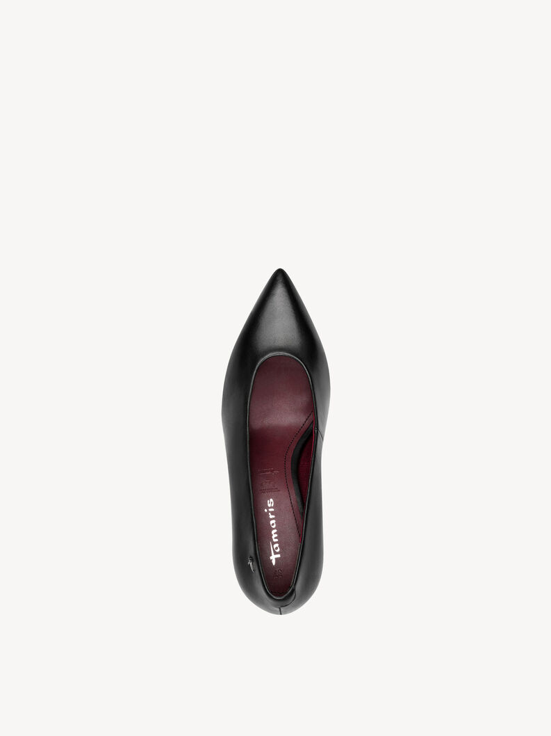 Pumps - svart, BLACK LEATHER, hi-res