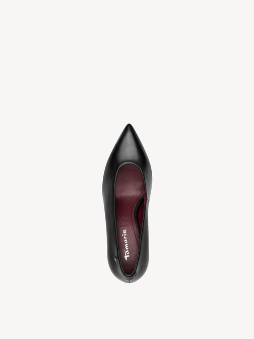 pumps, BLACK LEATHER, hi-res