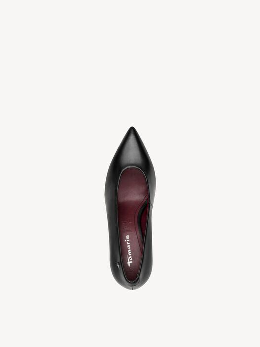 Pumps, BLACK LEATHER, hi-res