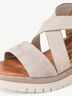 Leather Heeled sandal - brown, MUD, hi-res
