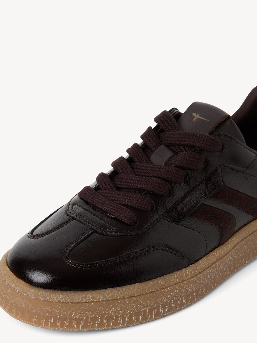 Leren Sneaker - bruin, MOCCA PATENT, hi-res