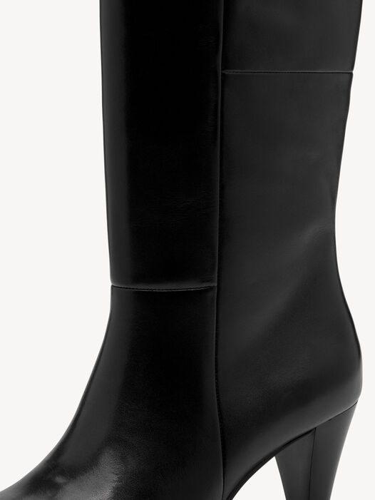 Enkellaarsje, BLACK LEATHER, hi-res