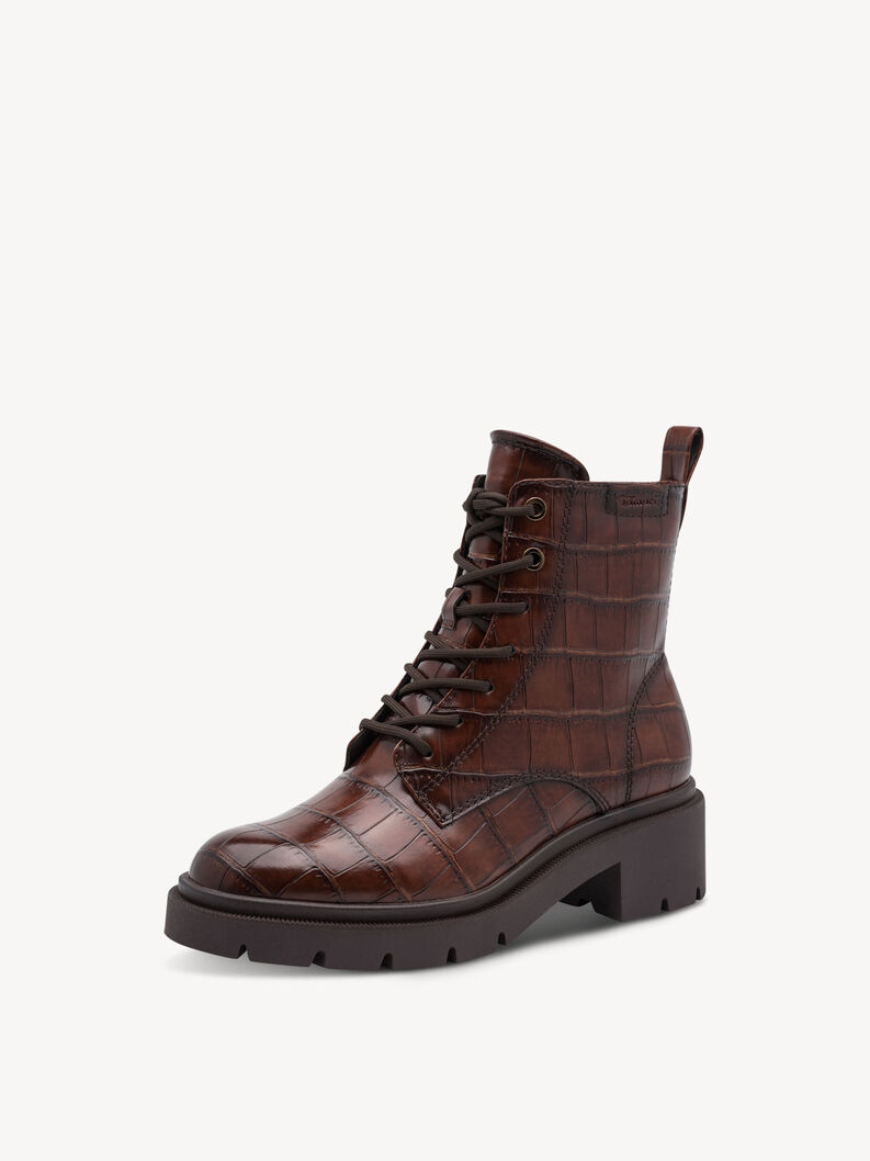 Bootie - brown, COGNAC CROCO, hi-res