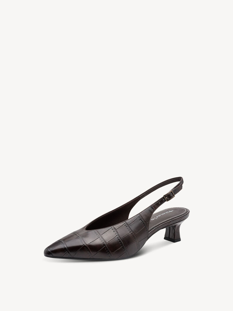 Escarpin - marron, MOCCA CROCO, hi-res