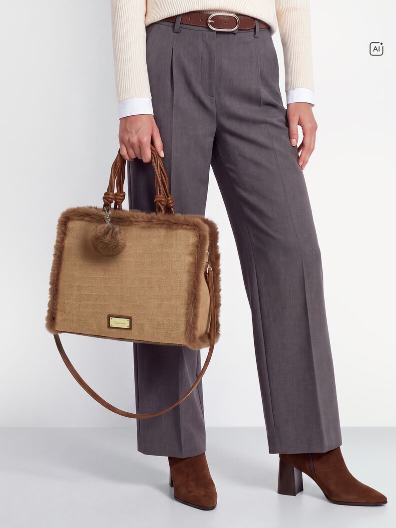Shopperka - hněd&aacute;, taupe, hi-res