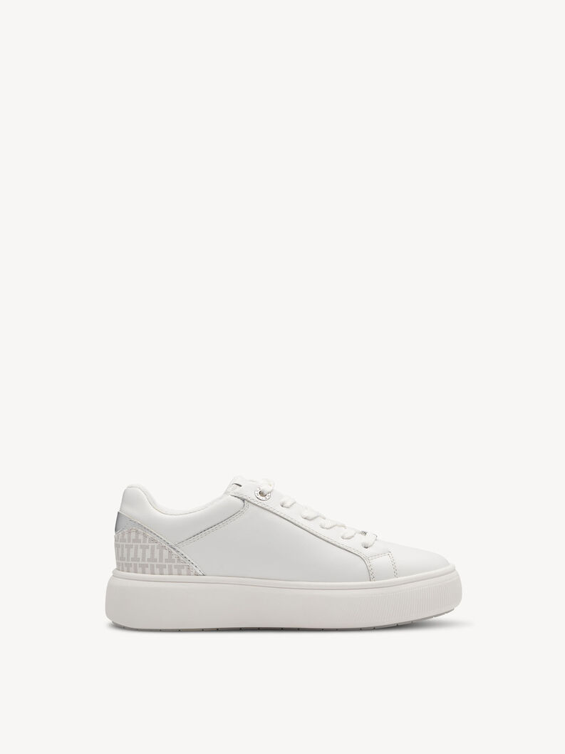 Leather Sneaker - white, WHITE, hi-res