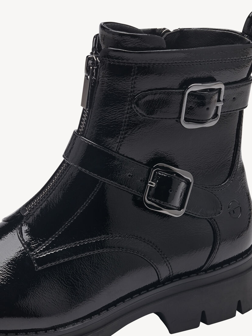 Enkellaarsje - zwart, BLACK PATENT, hi-res