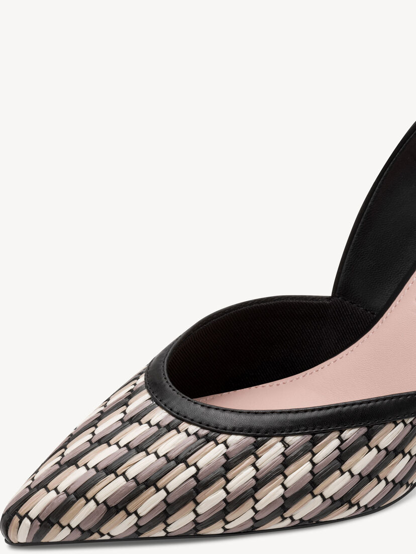 Slingpumps - zwart, BLACK COMB, hi-res