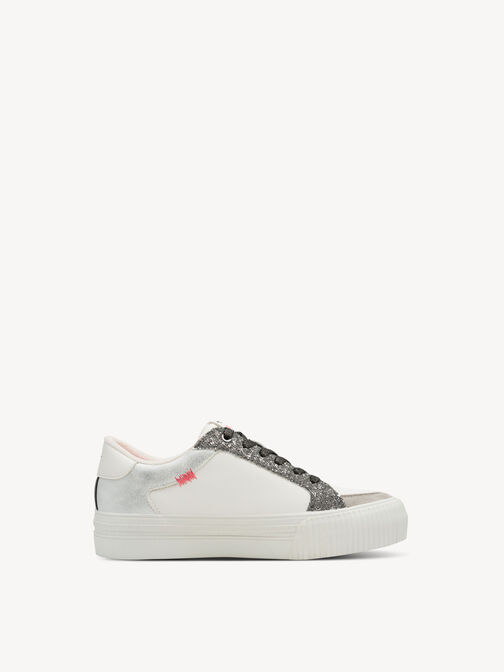 Sneaker, WHITE/SILVER, hi-res