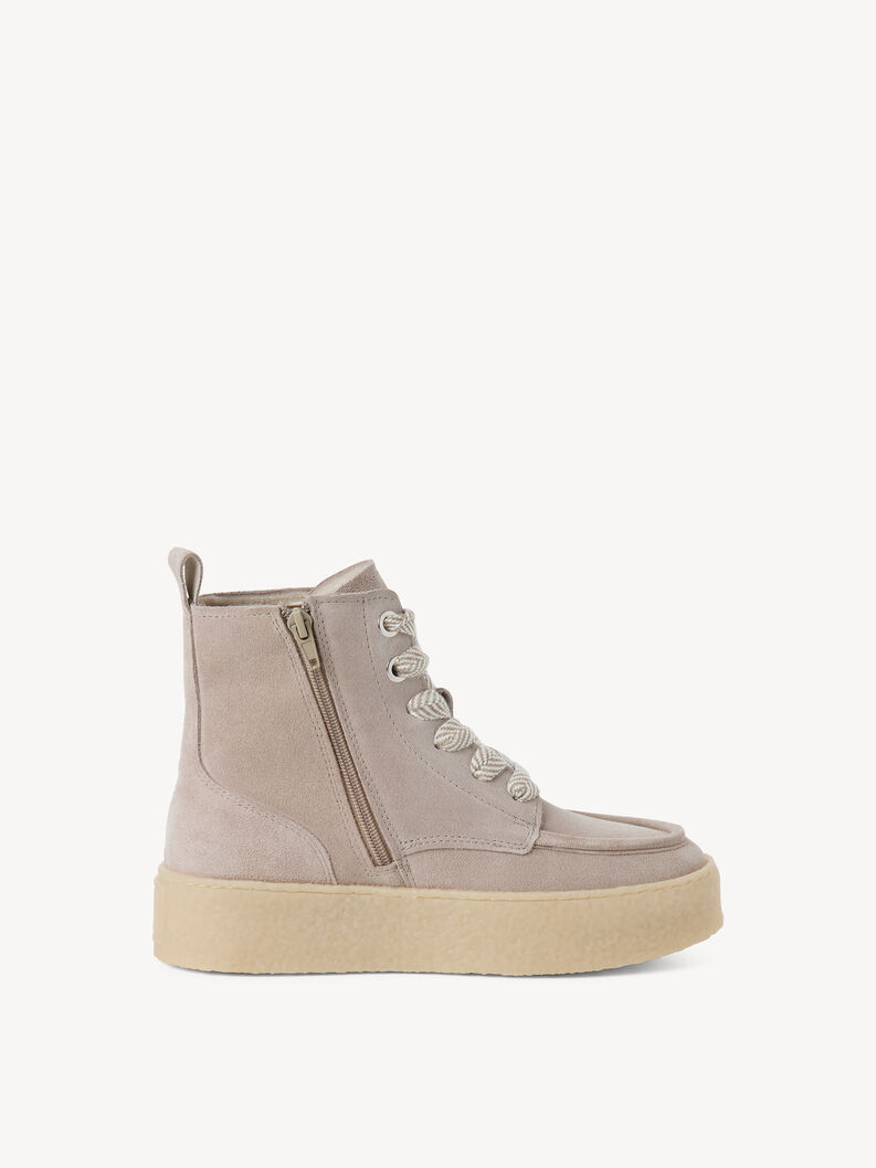 Lederstiefelette - braun, LIGHT TAUPE, hi-res