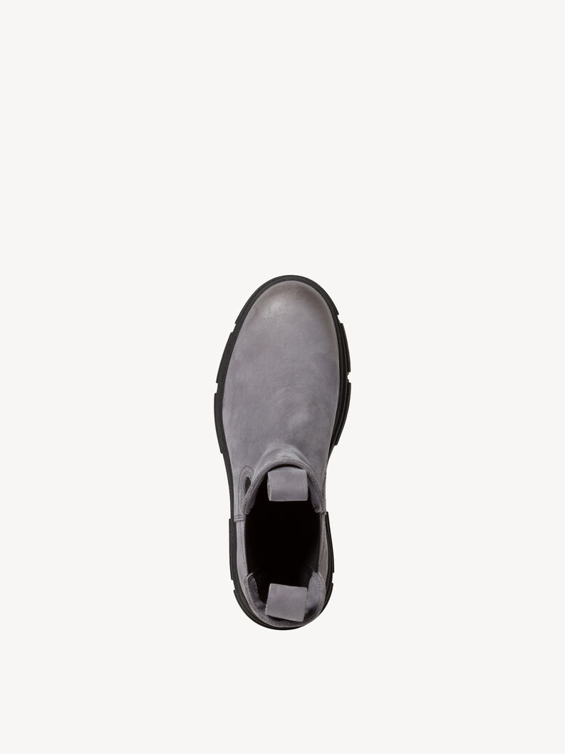 Leather Chelsea boot - grey, GREY NUBUC, hi-res