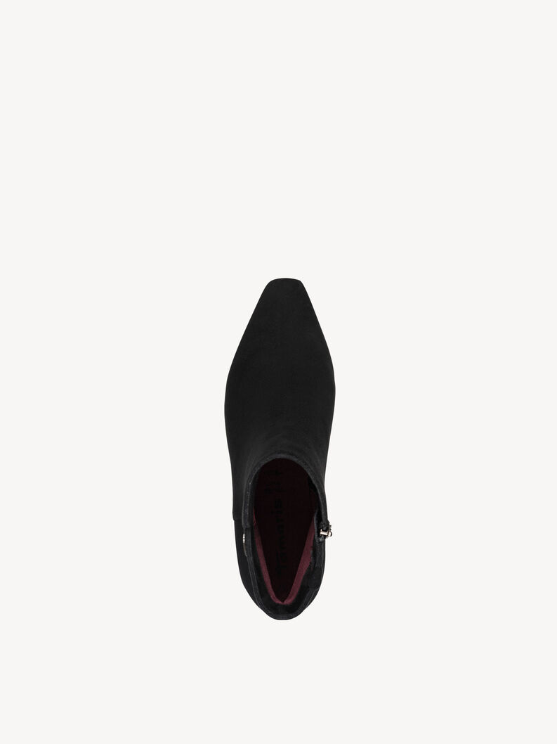 Bottine en cuir - noir, BLACK, hi-res