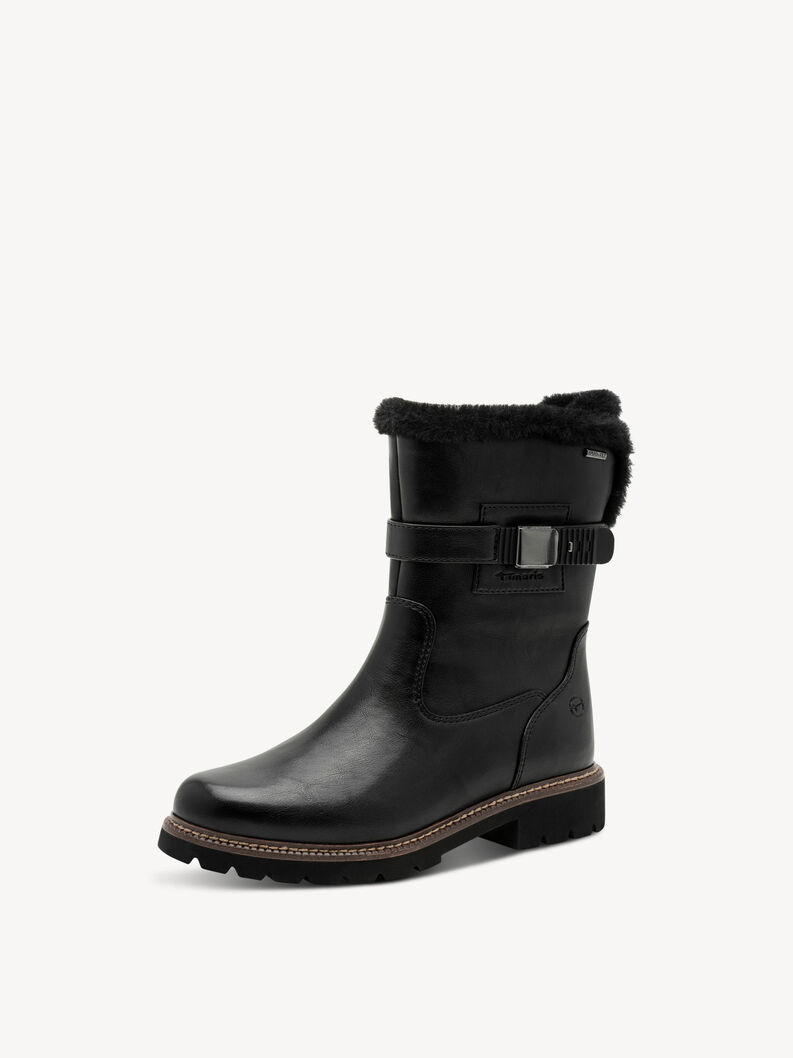 Stiefelette - schwarz Warmfutter, BLACK, hi-res