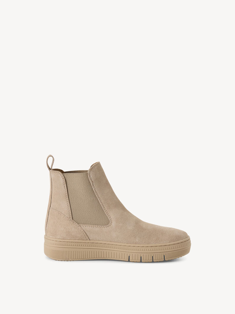 Bottine Chelsea en cuir - beige, beige, hi-res